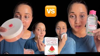 Plum Cleansing balm vs garnier micellar water which one is better [upl. by Annad]