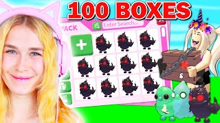 Opening 100 HALLOWEEN CHICK BOXES In Adopt Me Roblox [upl. by Enahc]