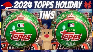 2024 Topps Holiday Tins  59 Cards and 3 Exclusive Holiday Tree Parallels [upl. by Iralam]