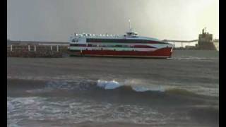 Ferry Arrives At WallarooAustralia [upl. by Merete219]