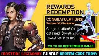 FREE FIRE REDEEM CODE TODAY 30 SEPTEMBER REDEEM CODE FREE FIRE  FF REDEEM CODE TODAY 30 SEPTEMBER [upl. by Holtz19]