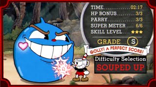 Cuphead Souped Up  No Hit  SRank  Goopy le Grande  Mod  217 IGT 02 [upl. by Toiboid45]