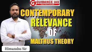 Contemporary Relevance Of Malthus Theory  Geography Optional  By Himanshu Sir [upl. by Onitsirc]