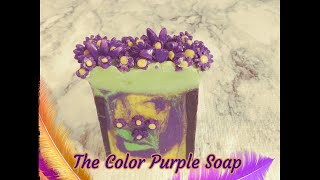 We Made Soap Inspired By TV ShowsMoviesThe Color Purple Cold Process Soap [upl. by Haikan]