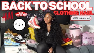 2000 HUGE BACK TO SCHOOL CLOTHING HAUL  PLT ZARA  SHEIN PACSUN  MORE ⋆𐙚₊˚⊹♡ [upl. by Adok582]