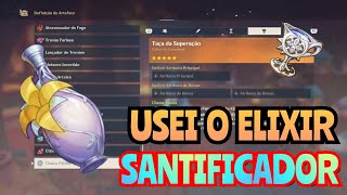 Usei o Elixir Santificador deu Ruim  Genshin impact [upl. by Schechinger896]