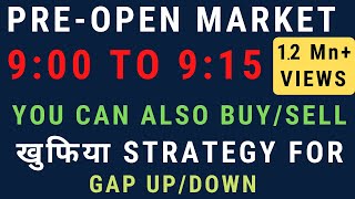 What is Pre Opening Session in Stock Market  How to trade in Pre Open Market [upl. by Wyne]