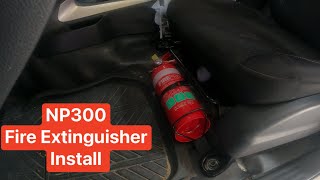 NP300 Navara Fire Extinguisher install from ScrubKing [upl. by Syd]