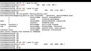 Increasing LVM partition size on a XFS filesystem [upl. by Xanthus]