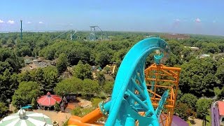 Tempesto front seat onride HD POV 60fps Busch Gardens Williamsburg [upl. by Evatsug]