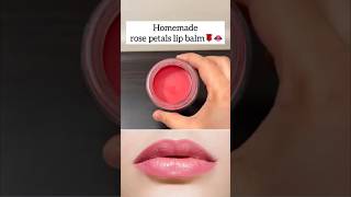 Rose Lip Balm 💓🎀At homemade love skincare lipstick lipbalm beauty youtubeshorts [upl. by Dikmen]