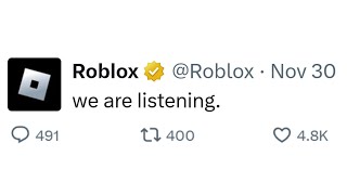 roblox actually responded to us and its not good [upl. by Hourihan]