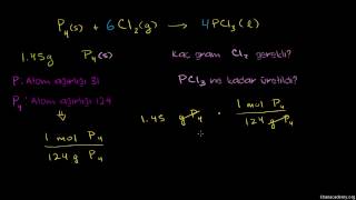 Stokiyometri Örnek Soru 1 Kimya [upl. by Hemingway]