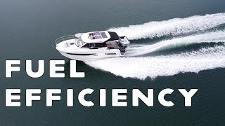 HOW FAST HOW MUCH FUEL Fuel efficiency in a Merry Fisher 895 [upl. by Norreg525]