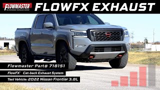 Flowmaster FlowFX Catback Exhaust For 2022 Nissan Frontier 38L 718151 [upl. by Tann74]