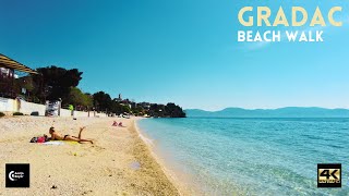 Breathtaking Beauty of Gradac Coastline  Makarska Croatia 4K Makarska Riviera Walking Tour 2023 [upl. by Anivahs]