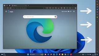 How to Enable the Microsoft Edge Bar on Windows 11 Currently exclusive to Windows 10 [upl. by Hara93]