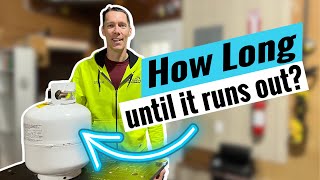 How Long Can RV Furnace Run off a Propane Tank  Burn Rate [upl. by Engel]