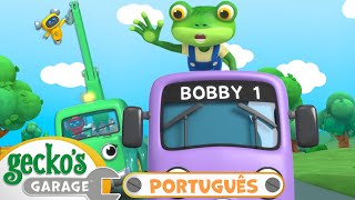 Gecko no ônibus  Garagem de Gecko em Português  Vídeos Educativos para Crianças [upl. by Neveda445]