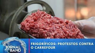 Frigoríficos e restaurantes brasileiros iniciam boicote ao Carrefour  Jornal da Band [upl. by Viafore]