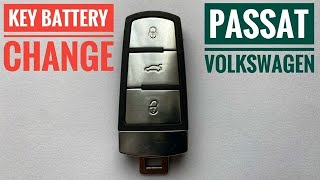 VW Passat Key Battery Change How To Replace Volkswagen Smart Fob Battery  Lavida  Santana  Golf [upl. by Cheng590]