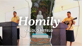 Homily  Kalolo Petelo Year 1 Student [upl. by Wills]