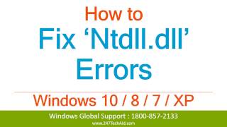 How to Fix Ntdll Dll Errors  Support for Windows Computer 800 5635020 [upl. by Nauqes743]