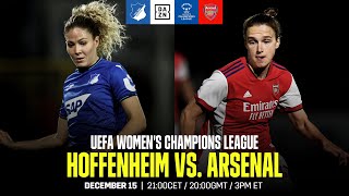 Hoffenheim  Arsenal  UEFA Womens Champions League Spieltag 6 Ganzes Spiel [upl. by Eniluqcaj]