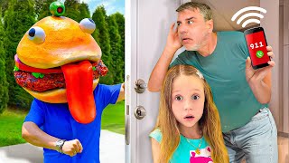 Nastya and dad VS garbage Childrens stories [upl. by Faden968]