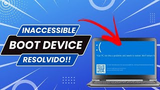 INACCESSIBLE BOOT DEVICE  RESOLVIDO EM APENAS 1 MINUTO [upl. by Ecirual]