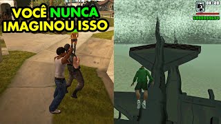 VOCÊ MORRERIA SEM SABER ESSAS COISAS DO GTA SA esse jogo é infinito [upl. by Matthaeus]