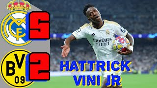 Real Madrid 52 Borussia Dortmund  Crazy COMEBACK Los Blancos UCL 2024 Goals Highlights [upl. by Herzig100]