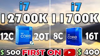 Core i7 12700K vs Core i7 11700K  RTX 3090  TEST IN 10 GAMES [upl. by Tobit]