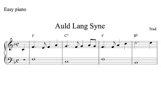 Learn to Play Auld Lang Syne on Piano Easy Sheet Music [upl. by Linda]