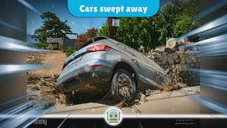 Flash Floods Devastate Cadaqués 30 Cars Swept Away in New Disaster [upl. by Archaimbaud283]