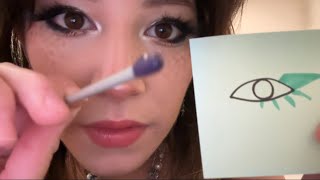 stick n poke tattoo eyeliner asmr [upl. by Anzovin]