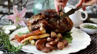 Luscious roast lamb recipe  Allrecipescouk [upl. by Boj]