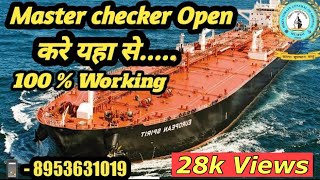 How TO Open Master checker Now MasterChecker IGAms DGShipping [upl. by Otrebogad]