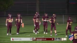 Kingston at Deckerville scoring plays  Sept 30 2022  MHSAA Varsity 8player football  Week 6 [upl. by Ocirrej]