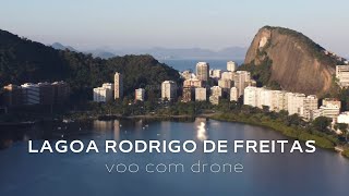 Lagoa Rodrigo de Freitas vista de cima  Imagens aéreas com Drone 4K [upl. by Atteynek478]