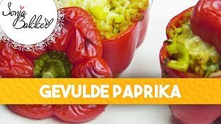 GEVULDE PAPRIKA  Sonja Bakker recept [upl. by Eninnaej]