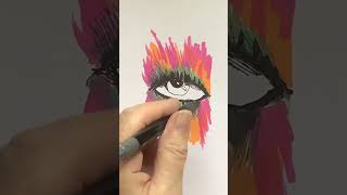 Painting demo  a Dragon’s Eye  art shorts creative painting [upl. by Ahsinar]