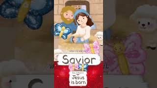 SAVIOR JESUS IS BORN · BIBLE STORIES FOR CHILDREN KIDS · ANIMATED CARTOON JESUS shorts [upl. by Ledif]