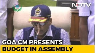 Tube In Nose Unwell Manohar Parrikar Presents Goa Budget [upl. by Kaylyn]