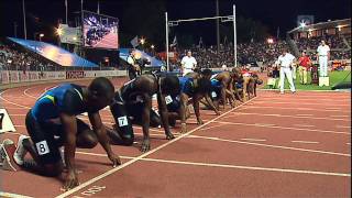 100m  Asafa Powell  972  Lausanne 2008 [upl. by Nahij]