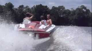 tubing behind jet boat with suprise ending [upl. by Iruyas]