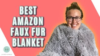 Amazon Faux Fur Blanket Review  The Best Affordable Blanket [upl. by Lotty]