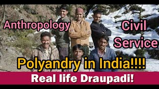 Polyandry in India Anthropology UPSC [upl. by Loredana]