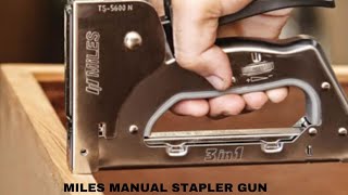 MILES MANUAL STAPLER GUN TP10 TS 623 BEST MANUAL STAPLERTOOLTEC [upl. by Body932]