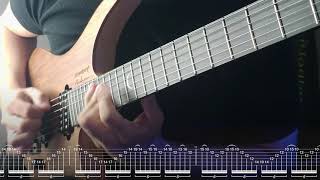 Altitudes  Jason Becker  Sweep Arpeggio SCREEN TABS [upl. by Tekla]